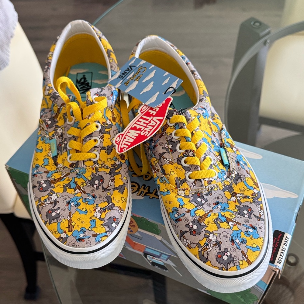 New Mens Vans Era The Simpsons Multicolor Sneakers (Itchysctchy) Size 12